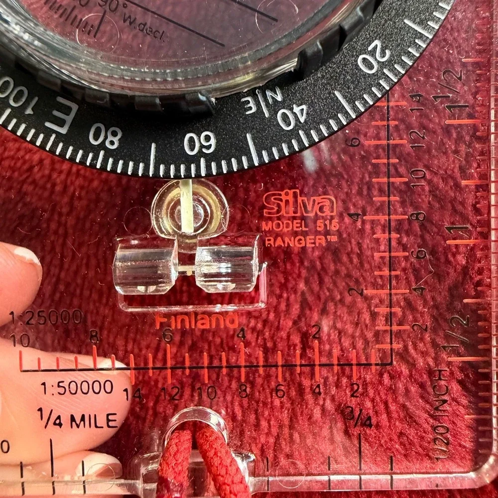 Silva Model 515 Ranger Compass Finland Mirror Sighting Hiking Orienteering